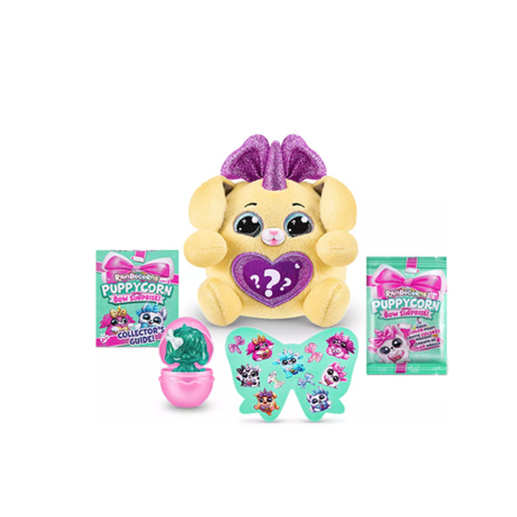 ZURU RAINBOCORNS Puppycorn Bow Surprise Series 3 Purple Ears NWT - Picture 3 of 8